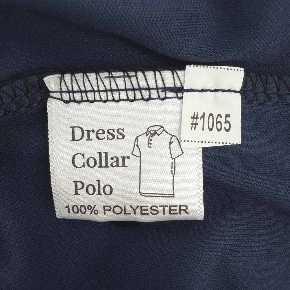 Collars & Co. Dress Collar Polo Mens 3XL Navy Blue Short Sleeve Performance NEW - Picture 8 of 11